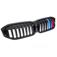 Grilles calandre BMW Serie 3 G20 G21 LCI look couleur M3 - 22-25 - Noir Brillant