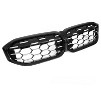 Grilles calandre BMW Serie 3 G20 G21 LCI look diamand - 22-25 - Argent Noir Brillant