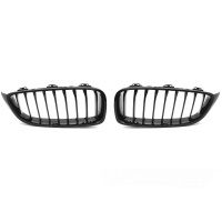 Grilles calandre BMW Serie 4 F32 F33 F36 - Noir Brillant