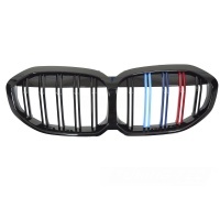 Grille calandre BMW Serie 1 F40 19-23 - look couleur M - Noir Brillant