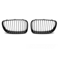 Grilles calandre BMW Serie 1 E81 E82 E87 E88 08-11 - Noir Brillant