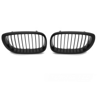 Grilles calandre BMW Serie 3 E46 01-05 phase 2 - Noir Mat