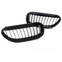 Grilles calandre BMW Serie 6 E63 E64 - Noir Brillant