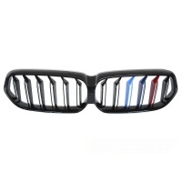 Grille calandre BMW Serie 6 G32 LCI look M couleurs - 20-23 - Noir Brillant
