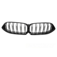 Grilles calandre BMW Serie 8 G14 G15 look M - 18-22 - Noir Brillant