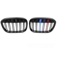 Grilles calandres BMW X1 F48 15-20 look performance - couleurs Noir Brillant