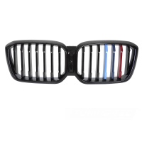 Calandre avant look couleurs M noir brillant avec emplacement caméra pour BMW X3 G01 / X4 G02 LCI 21-25