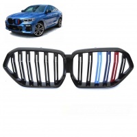 Grille calandre BMW Serie X6 G06 19-23 - look M - Noir Brillant couleurs