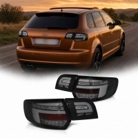 2 Feux arriere AUDI A3 Sportback fullLED Dynamique 03-08 look 8V - Noir