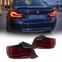 2 Feux arriere OLED dynamiques BMW Serie 2 F22 F23 F87 look M2 - 13-20 - Rouge