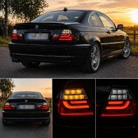2 Feux arriere BMW Serie 3 E46 Coupe 99-03 - LED -  Rouge