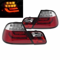 2 Feux arriere BMW Serie 3 E46 Coupe 99-03 - LED -  Rouge