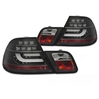 2 Feux arrière BMW Série 3 E46 Coupé 03-06 - LED Bar - Noir