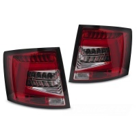 2 Feux arrière Skoda Octavia III Kombi 12-20 - LED Bar - Rouge / Blanc