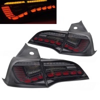 2 Feux arriere OLED dynamiques Tesla Model 3 Model Y - Noir fumé