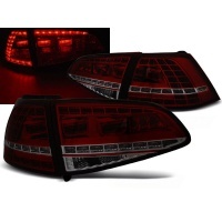 2 Feux arriere dynamiques VW Golf 7 - LED look R - Rouge Fume
