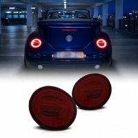 2 Feux arriere VW New Beetle (3C) fullLED dynamiques - Rouge teinte