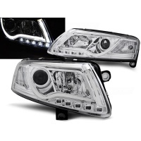 2 Phares avant AUDI A6 (4F) - LTI - Chrome