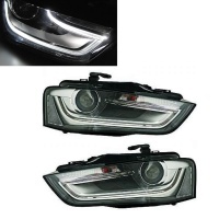 2 Phares halogene LED AUDI A4 B8 11-15 - look xénon