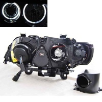 2 Phares avant BMW X5 E53 xenon Angel Eyes LED 99-03 - Noir