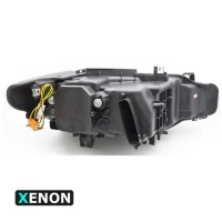 2 Phares xenon avant BMW Serie 3 F30 Angel Eyes 3D LED 11-15 - Noir