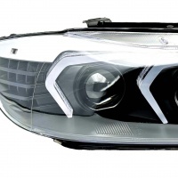 2 Phares BMW Serie 3 E90 E91 Angel Eyes LED 05-12 look Iconic 2 - Noir