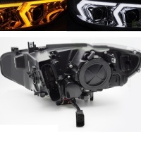 2 Phares xenon BMW Serie 4 F32 F33 Angel Eyes look iconic - 13-17 - Noir