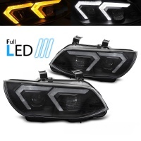 2 Phares FullLED BMW Serie 3 E92 E93 LCI Angel Eyes LED iconic 10-13 - Noir
