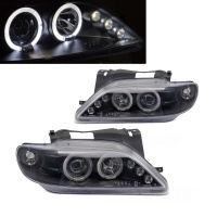 2 Phares angel eyes LED Citroen Xsara 97-00 - Noir