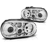 2 Phares VW GOLF 4 look R32 - Chrome