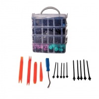 Kit clips de fixation auto Road-Teq 1180 pièces avec outils de démontage