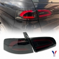 2 Feux SEAT Ibiza 6L 02-08 - LTI+LED BAR rouge - Noir