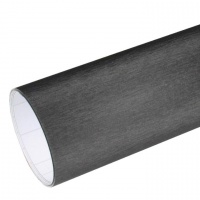 Film covering alu brossé gris titane 152 cm anti-bulles vendu au mètre