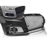 Pare choc avant AUDI A3 8V 12-16 - Look RS3 - Noir AB - PDC