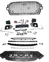 Pare choc avant AUDI A4 B9 16-19 - Look RS4 - Chrome - PDC