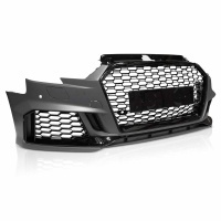 Pare choc avant AUDI A3 8V sportback 17-20 - Look RS3 - Noir brillant - PDC