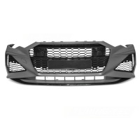 Pare choc avant AUDI A6 C8 18-22 - Look RS6 - Noir - PDC ACC