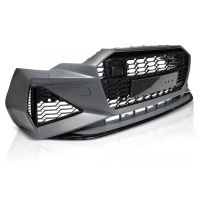 Pare choc avant AUDI A6 C8 18-22 - Look RS6 - Noir - PDC ACC Camera