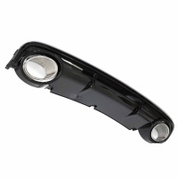 Diffuseur arriere AUDI A6 C6 04-11 - Look RS6 - Noir brillant