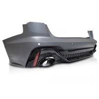 Pare choc arriere AUDI A6 C8 4A berline 18-22 - Look RS6 - Noir