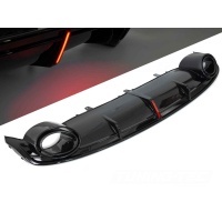 Diffuseur arriere AUDI A7 C7 sportback 10-14 - Look RS7 F1 - Noir Brillant