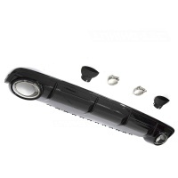 Diffuseur arriere AUDI Q7 4M 15-19 - Look RS - Noir Brillant