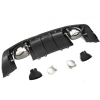Diffuseur arriere AUDI TT 8S 14-18 - Look TTRS - Noir Brillant