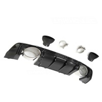 Diffuseur arriere AUDI TT 8S 14-18 - Look TTRS - Noir Brillant