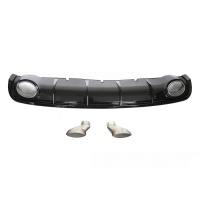 Diffuseur arrière look RS6 noir brillant avec double sortie pour Audi A6 C7 11-14