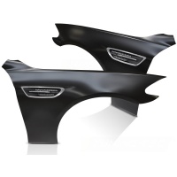 2 Ailes avant look M5 avec prises d’air chromées pour BMW Série 5 F10 / F11 10-16