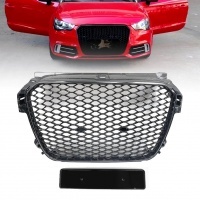 Grille calandre Audi A1 8X 10-14 - Nid d'abeille RS1 - Noir