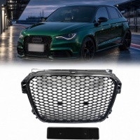 Grille calandre Audi A1 8X 10-14 - Nid d'abeille RS1 - Noir