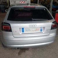 2 Feux arriere AUDI A3 8P LED 03-07 Noir