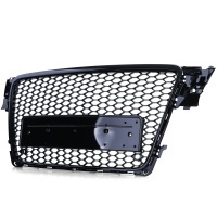 Grille calandre Audi A4 B8 08-11 - noir laque - look RS4